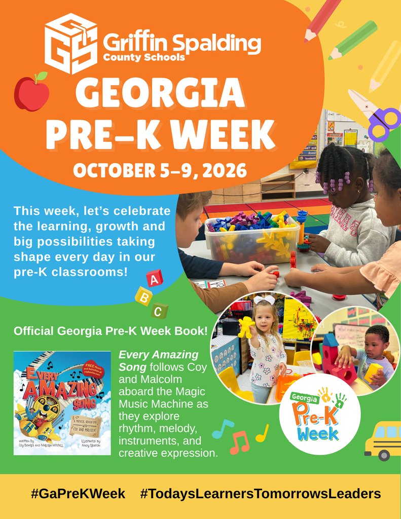 CrescentElement's tweet photo. 🎉📚 Happy Georgia Pre-K Week! 🍎💙 A special thank you to our Pre-K teachers and staff for creating engaging classrooms where our youngest scholars feel welcomed, supported, and excited to learn! 🌟Happy #GaPreKWeek!  #TodaysLearnersTomorrowsLeaders https://t.co/gUuX6MeqQm