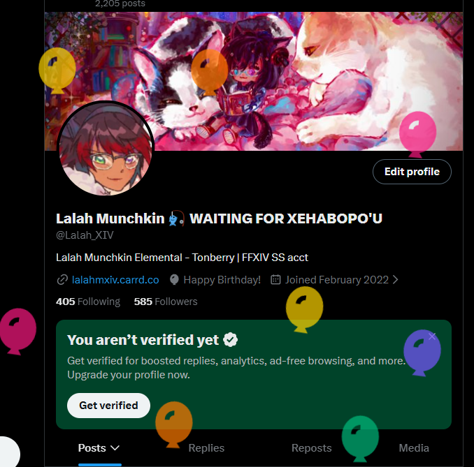 Lalah_XIV's tweet photo. Yippee balloons c:
i think i just felt my back crack... https://t.co/crfFrckmj4