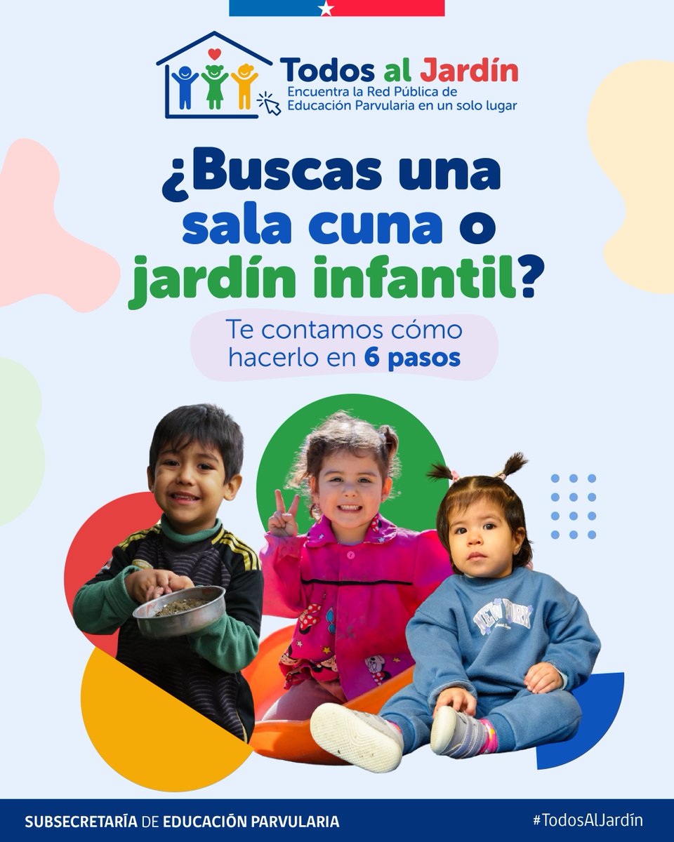 SubEducParv's tweet photo. ¿Quieres ser parte de la red pública de Educación Parvularia? 🏫

En este carrusel te contamos los 6 pasos del proceso.

Desliza, conoce cada etapa y prepárate para postular en https://t.co/HIGEccg32Z
(🧵1/2) https://t.co/plqnr7hI5s