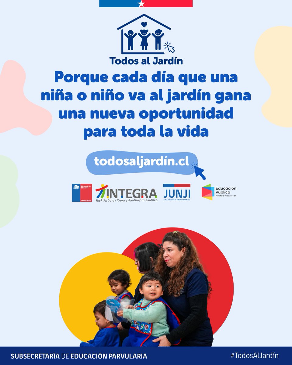 SubEducParv's tweet photo. Porque cada día que una niña o niño va al jardín, gana una nueva oportunidad para toda la vida.

#TodosAlJardín #GananParaTodaLaVida
(🧵1/2) https://t.co/bIlzxWsUvr