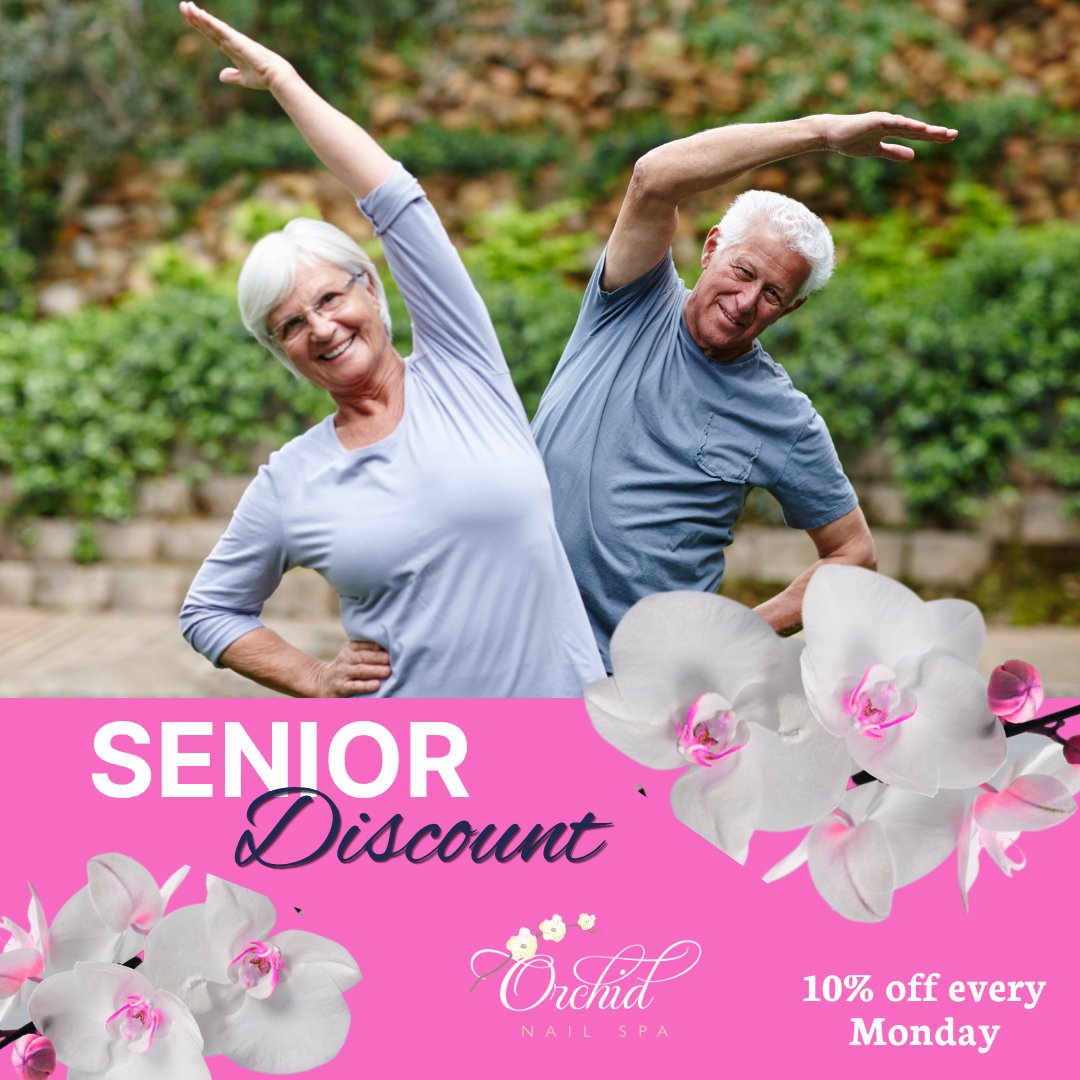 OrchidSpabda's tweet photo. A special discount for a special generation! ❤️ Seniors get 10% OFF today.
#SeniorDiscount #SeniorSavings #SeniorPerks #10PercentOff #SeniorSpecial https://t.co/4XANjjkxgT
