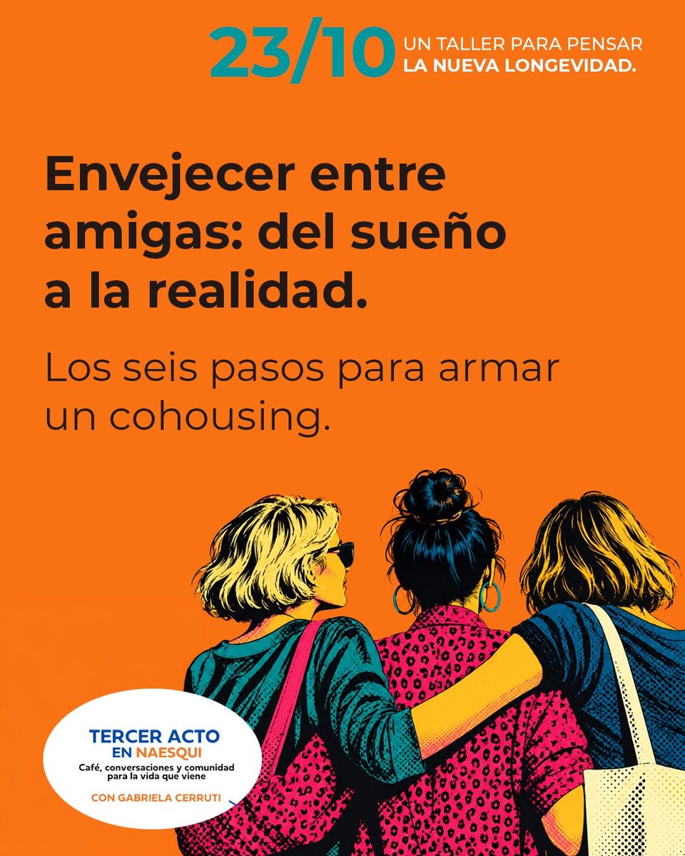 MilHorasAr's tweet photo. Cuatro viernes de octubre para pensar lo que viene: dónde y con quién vamos a vivir, cómo hacer que alcance la plata, cómo cuidarnos y cómo seguir rodeadas de gente. Hay opción virtual!
 
Viernes de 18 a 20 h en @Naesquilibros (Charlone 1400, 1er piso) o por Zoom. https://t.co/TeIBiTVeua
