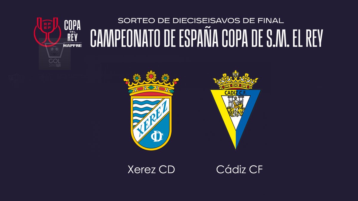 GolSinVAR's tweet photo. ‼️ Es la noticia en el fútbol español por la Copa del Rey

Duelo histórico en partido oficial entre @XerezCD_OFICIAL y @Cadiz_CF.

Casi 20 años después, volverán a verse en partido oficial. https://t.co/nmZBNVaVp8