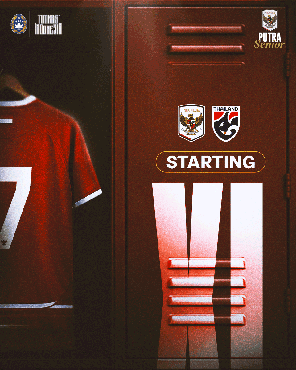 TimnasIndonesia's tweet photo. 🐦‍🔥 | 𝐅𝐈𝐍𝐀𝐋 Starting XI 𝓿𝓼 🇹🇭

𝐎𝐧𝐞 𝐥𝐚𝐬𝐭 𝐩𝐮𝐬𝐡: #FIFAASEANCup ✊

‣ #KitaGaruda
‣ #TimnasDay 
‣ #BersamaGaruda https://t.co/IsTZm47QMQ