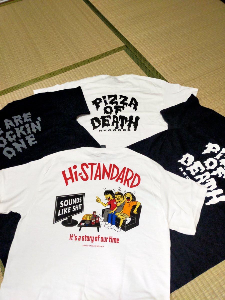 koyoinobansyaku's tweet photo. ピザ&ハイスタT爆買い
健さん休止までにこれ着てライブに行ければ
#pizzaofdeath
#hi_standard https://t.co/beSZB69dxC