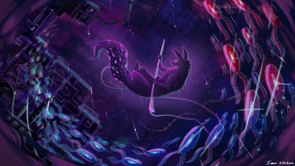 Inkoni72's tweet photo. Day 5, of doing the rain world art month prompt list from 2025.
I absolutly love how this one turned out.
Prompt: Looks to the moon region
#Rainworlddownpour #rainworld #rainworldfanart #rainwoldart https://t.co/WGV1zm2mmy