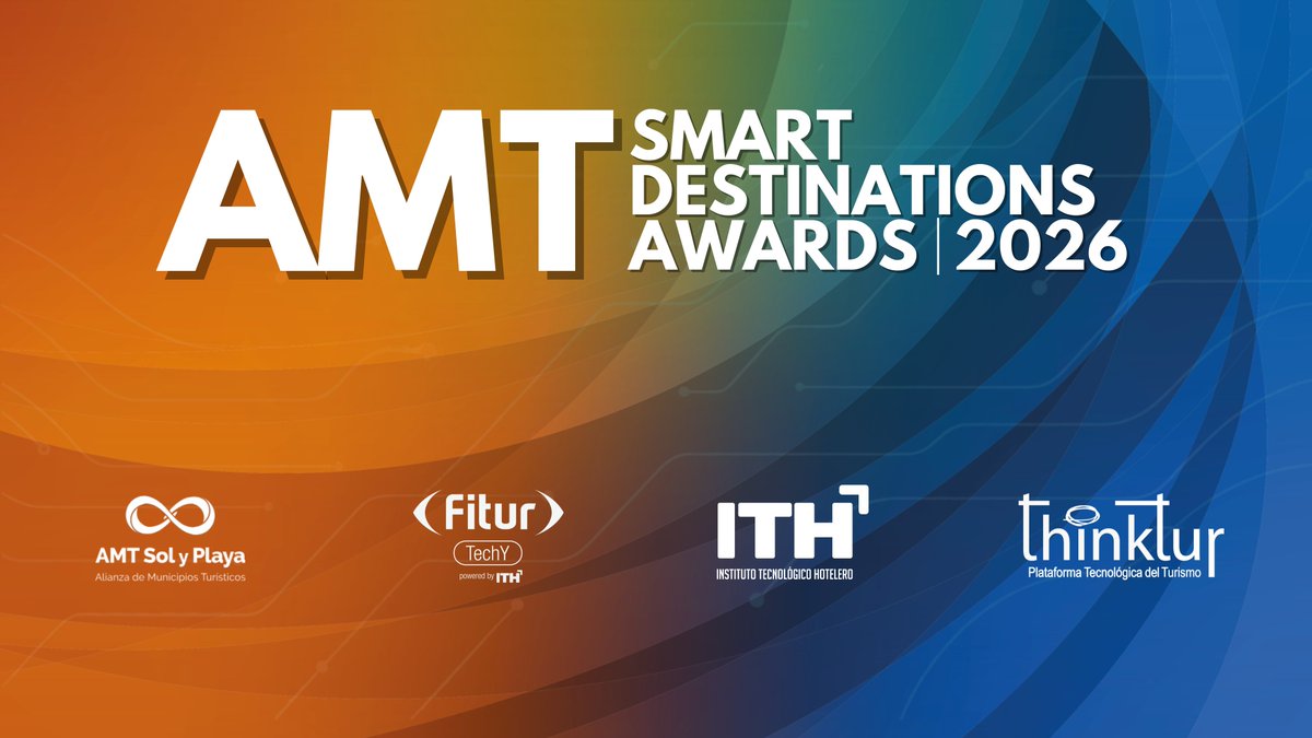 ThinkTur's tweet photo. 🏆 ¡Abierta la convocatoria de los X AMT Smart Destinations Awards!

Buscamos soluciones y proyectos ya implementados que impulsen destinos turísticos más inteligentes, sostenibles y competitivos.

📅Candidaturas hasta el 15 de noviembre

👉https://t.co/uv01aVCbNG https://t.co/lskRLiOMhE