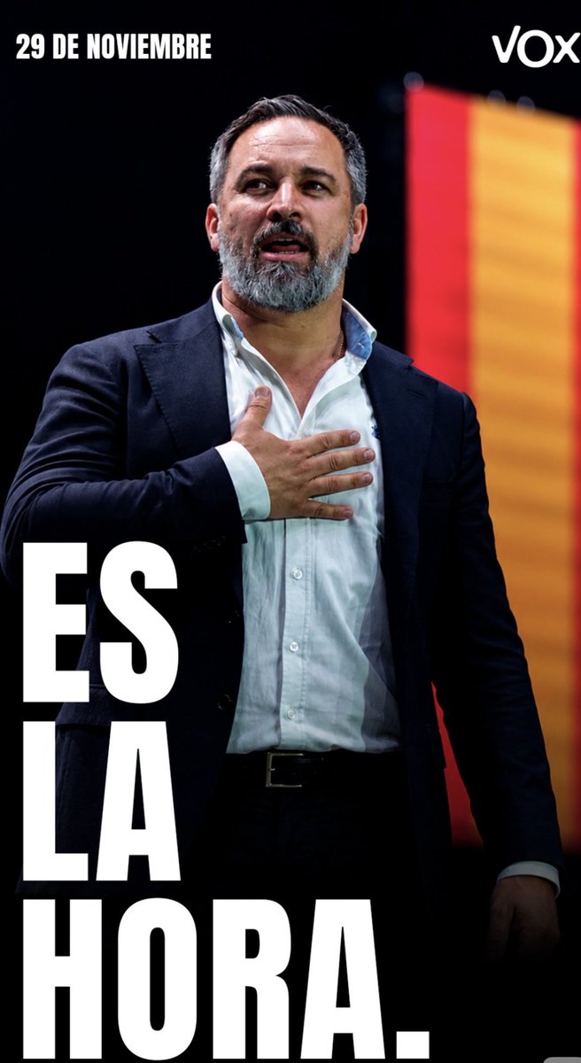 sandrorios_'s tweet photo. El 29 de noviembre es la hora de salir a votar y sacar a Sánchez de la Moncloa por toda su trama, por pactar con los que odian a España y mucho más. https://t.co/1bP9kXsYSw