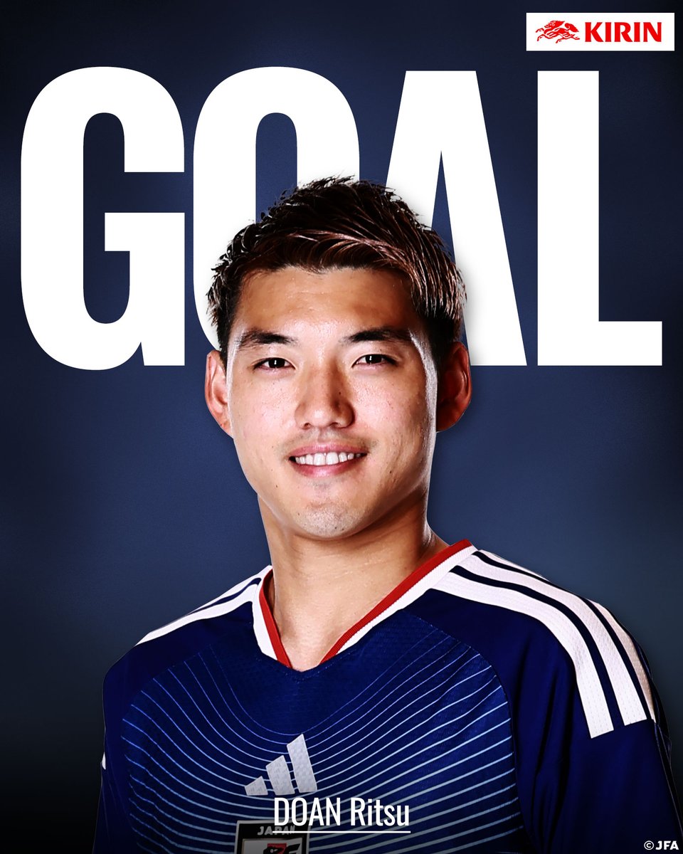 jfa_samuraiblue's tweet photo. 🔹𝗚𝗢𝗔𝗟🔹️

後半26分
10 堂安律

🏆キリンカップサッカー2026
🇯🇵#SAMURAIBLUE 2-1 ニュージーランド代表🇳🇿

📺テレビ朝日系列全国ネット生中継
📱TVerライブ配信
📱ABEMAライブ配信
📱DAZNライブ配信

#キリン #WeAreOneTeam
#サッカー日本代表 https://t.co/tIAayArze6