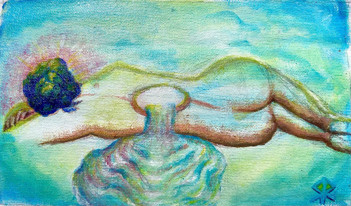 mabel_piinez's tweet photo. i’m so tired, what do I do with all this love pouring out of me, 2026. 

prints available! 🩵✨
https://t.co/2R21Zq81lU https://t.co/oKSdB6qr5W