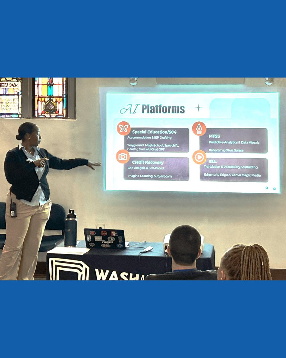 DC_Charters's tweet photo. @WLApcs Washington Leadership Academy is one of the first schools in the country to fully embrace AI in the classroom, showing what safe, responsible AI use looks like. 🛡️ https://t.co/u3hDS7QVEc https://t.co/A4ou5JjJgL