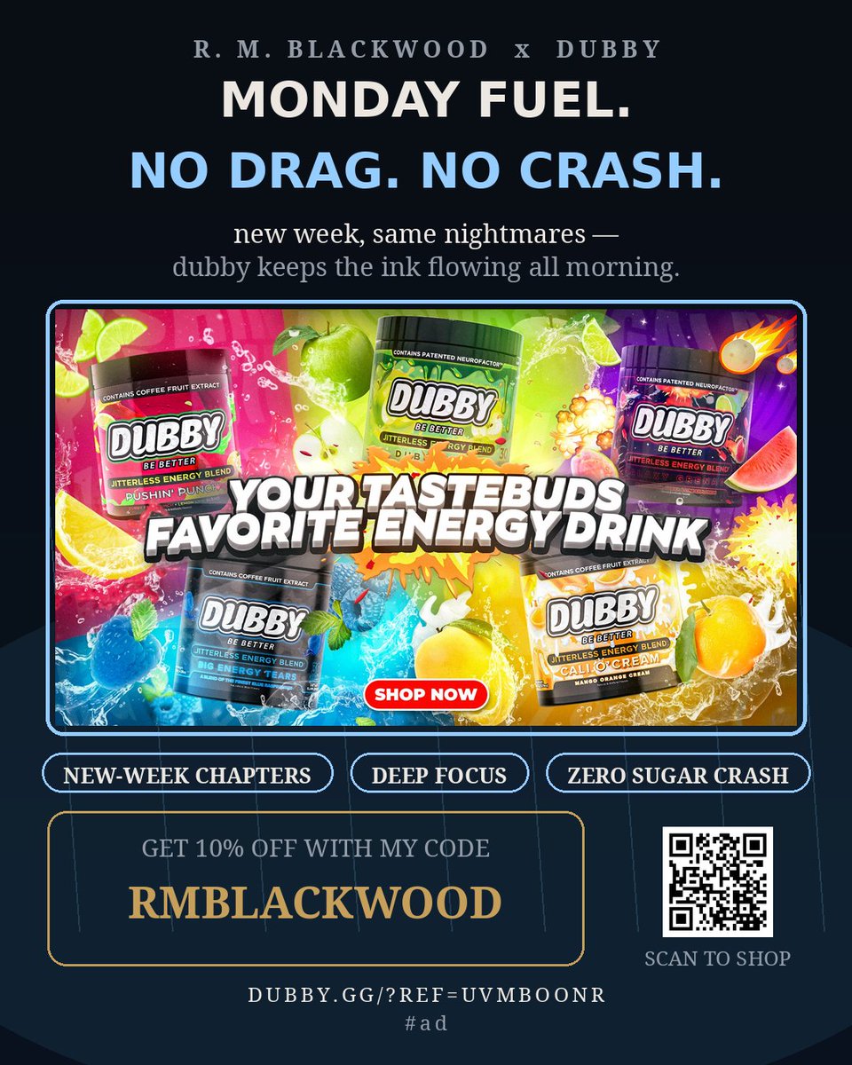 robertoashby8's tweet photo. monday fuel ❄️ dubby's got me writing all morning — zero drag, zero crash ⚡ 10% off with my code RMBLACKWOOD: https://t.co/3FeKMy2yXz #ad https://t.co/QVVIswnqQW
