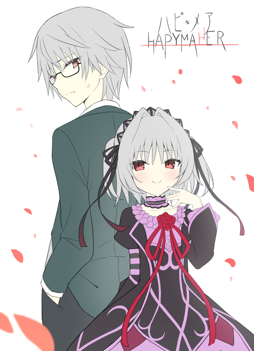 utsumire's tweet photo. たまには好きな美少女ゲームのファンアート2

「ハピメア」
より「内藤透」と「内藤舞亜」

もうキャラデザがホントに神がかってる作品です！！！原画集を当時2冊も買いましたっ汗
絵、シナリオ、音楽どれも世界観の構築が上手過ぎて、まさに「世界観に囚われる」名作です！ https://t.co/uR6oAqfCyL