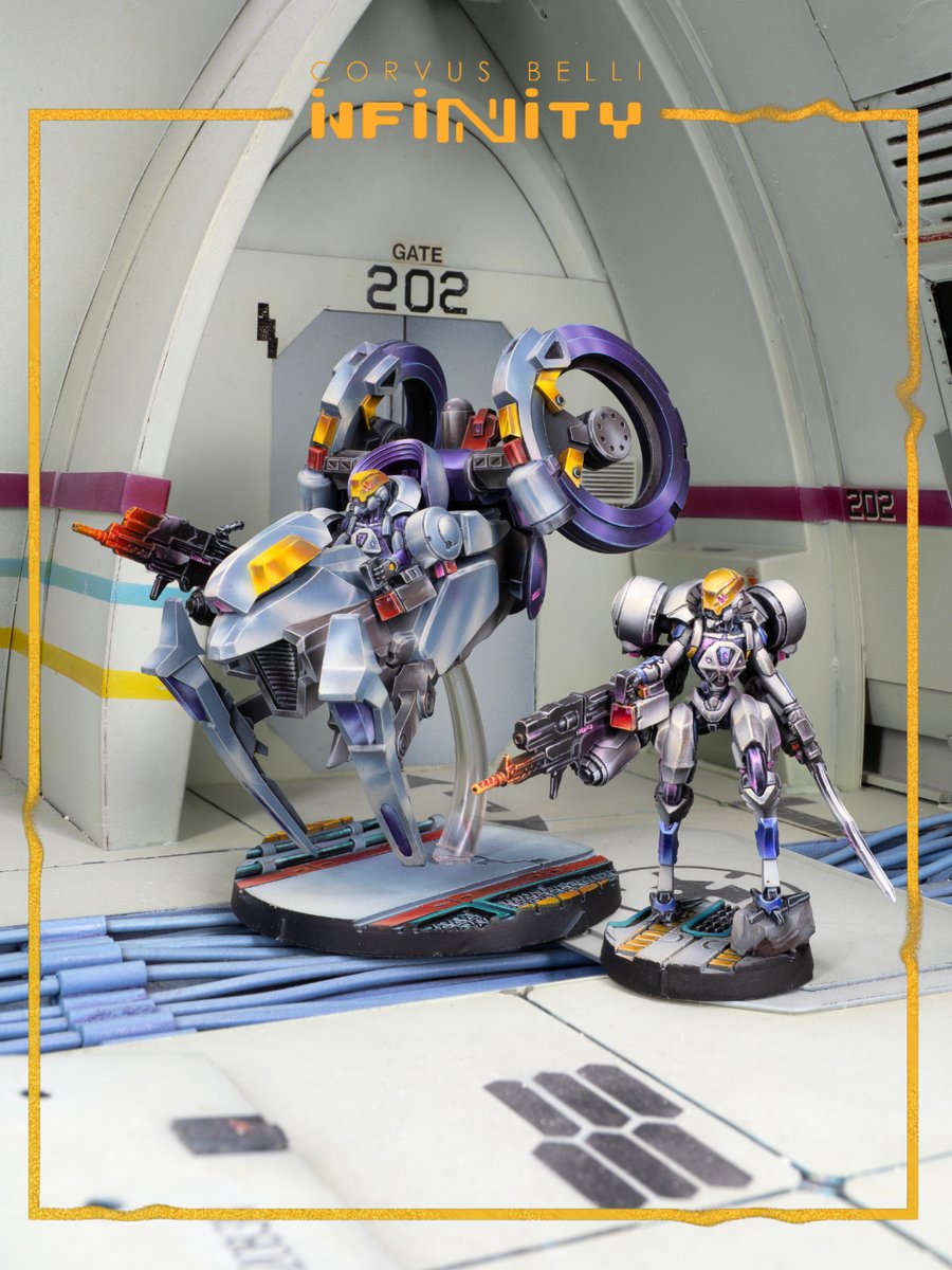 InfinityTheGame's tweet photo. High-speed chases &amp; surgical strikes! 🏍️💨 The Tarkshyas Interception Wing uses AI to dominate the urban maze.

The perfect fast vehicle to add to your ALEPH Army Pack!

Available now on our online store or at your local game shop https://t.co/7bwgosuikw https://t.co/Mo1X9B65jS