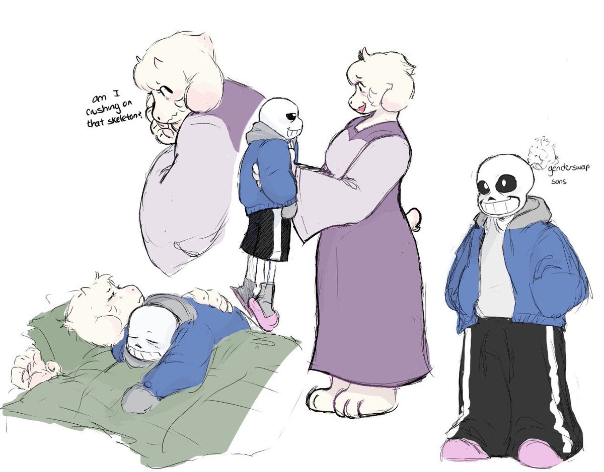 maybeivian's tweet photo. soriel and she/her sans it’s beautiful
#undertale #soriel #sans https://t.co/oWKK7x21bg