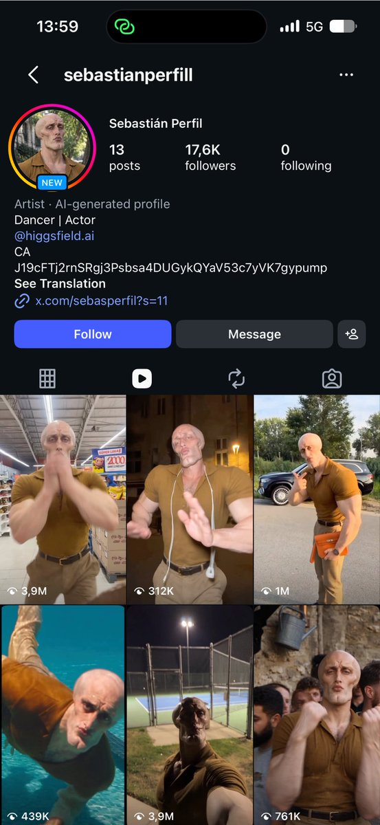imransitg's tweet photo. Les influenceurs sont MORTS

Ce compte a été crée il y'a 5 JOURS

+10'000'000 de vues cumulées sur Instagram

1. Crée ton influenceur IA avec ChatGPT Image
2. Télécharge une vidéo TikTok de dance à plusieurs millions de vues
3. Swap la vidéo originale avec ton influenceur IA sur https://t.co/RbnJqLVnGG