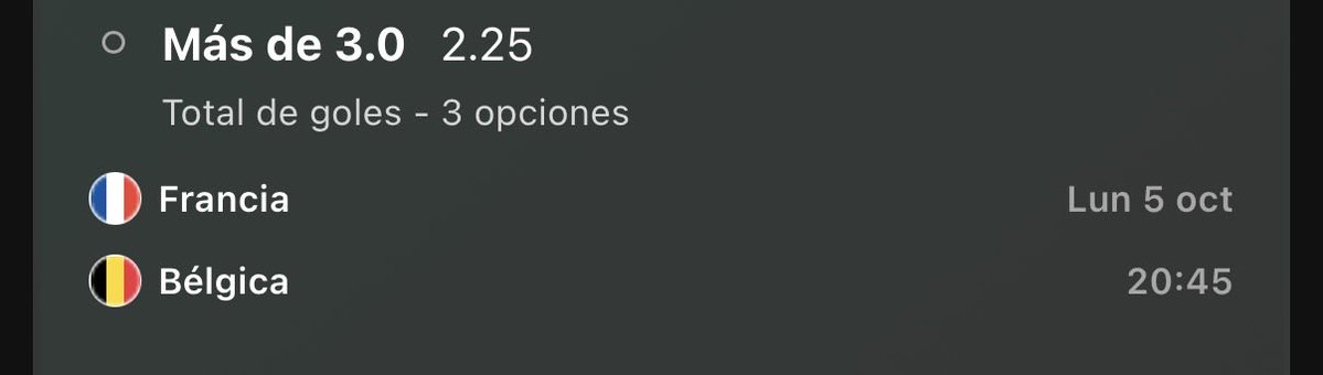 SharpLogicBets's tweet photo. 🦈 ¡BOMBAZO DE ALTO VOLTAJE PARA LOS 59 TIBURONES! ¡CUOTÓN A LA VISTA! 🦈
Si queremos romper el mercado, hay que buscar la sangre con criterio. Aquí no venimos a regalar nada: stake moderado y cuota alta porque el análisis de valor nos marca un auténtico partidazo de locos para esta noche. 📊🔥
🎯 El misil de la jornada (Lunes 5 oct - 20:45):
Francia vs Bélgica: Más de 3.0 goles (Total de goles - 3 opciones) a una cuota brutal de 2.25.
Con este arsenal enfrente, la cuota invita a entrar con inteligencia y temple. ¡A gestionar ese bankroll con precisión quirúrgica y a morder con la manada! 💰📈
👇 ¡Haz que esto reviente en X para que nadie se quede fuera!
🔄 Haz RT y dale MG para activar la mejor energía de los 59.
🦈 Comenta "🦈" si vas a meterle con cabeza a esta cuota dorada.
➕ Síguenos ya y activa las notificaciones para no perderte ni un solo misil.
¡A cobrar o a llorar a la llorería! 🚀🎯