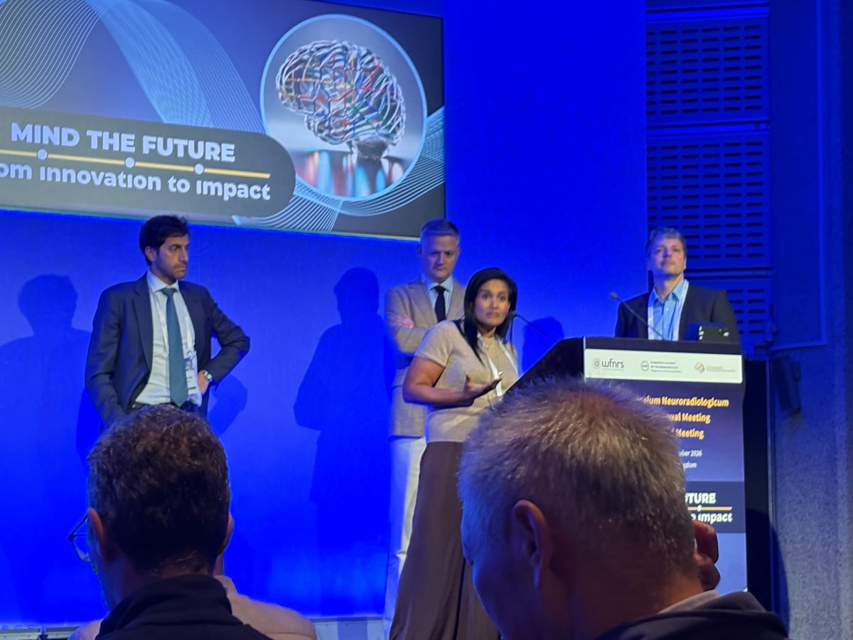 NeuroradLal's tweet photo. Packed morning CSF leak session @ESNRad @theBSNR @WorldFNRS 2026 London conference! Pleasure to speak alongside superstar faculty @Niklas_Luetzen @PeterGKranz &amp; surgical excellence from @Uniklinik_Fr Amir El Rahal. Phenomenal to see interest from neuroradiologists growing!✨👏 https://t.co/XvqGGRGWHm