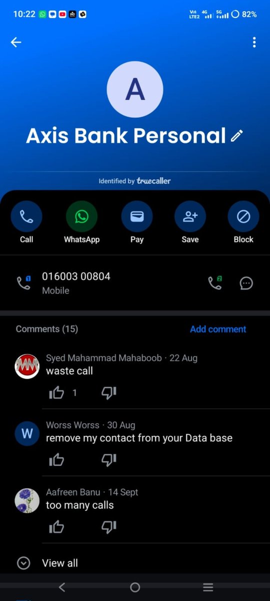 Sreenivasansnr's tweet photo. @AxisBank 
I am being continuously harassed by your recovery agents through repeated calls from 7406931149 . Kindly look into this matter and take appropriate action at the earliest. Please ensure that such repeated calls from this number are stopped immediately. https://t.co/Zp7oZEEu4I