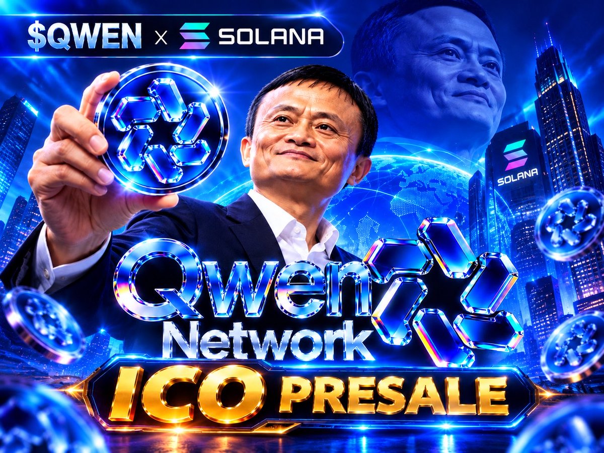 QwenNetwork's tweet photo. 🚀 QWEN NETWORK ICO 预售正式开启！ 🚀

🌐 $QWEN × Solana
🔥 ICO 预售现已正式开放！
💎 抢先参与，成为 Qwen Network 社区早期成员！

🎁 转发（RT）并留下你的 $SOL 钱包地址，参与早期 $QWEN 空投 👇

🌐 官方网站： https://t.co/fOLQEuTQjK

🚀 加入 Qwen Network，开启未来之旅！

#QWEN #QwenNetwork #Solana #ICO #预售 #空投 #Crypto #Web3