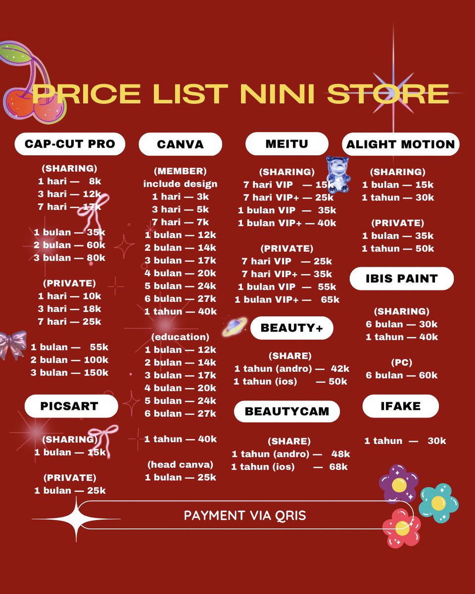 ecxuo's tweet photo. @wounszeom Haiii kakak, aku ada nih, pay bisa qris juga dan ada testi di pin, langsung wa saja https://t.co/gej7hS55hI https://t.co/Bx8prss2Z3