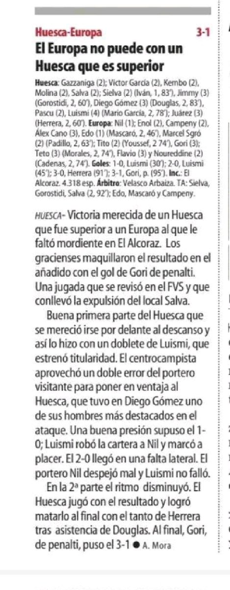 CaliuGracienc's tweet photo. 🗞️El #QuioscEscapulat 
🏆 @Primera_RFEF
🗓️ Jorn. 6️⃣
🟩 @SDHuesca 3️⃣
🟥 @CEEuropa 1️⃣ https://t.co/AURgM241TU