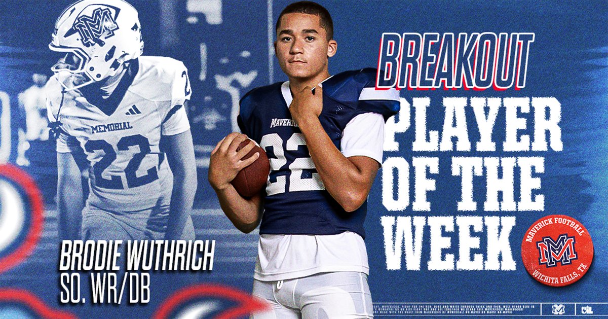MaverickFBWF's tweet photo. 🔴⚪️🔵Week 6 Awards🔵⚪️🔴

Impact: Krew Bailey - 2 TDs
Cole Birkehead -4 TDs
Gage Wuthrich Jr. RB- 2 TDs
Breakout: Brodie Wurthrich So. WR/DB 
Havoc: Reese Risner - Sr. LB
Thor: Byron Garcia - Sr. S
Turnover: JJ Hickman - So. LB - 3 INTs
Hawg: Maddox Perez - Jr. OL

#MavsOnTop 🤙 https://t.co/U9mGI6rzUw