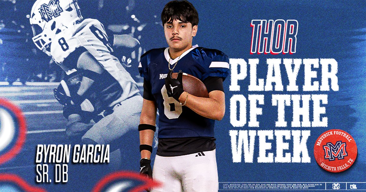 MaverickFBWF's tweet photo. 🔴⚪️🔵Week 6 Awards🔵⚪️🔴

Impact: Krew Bailey - 2 TDs
Cole Birkehead -4 TDs
Gage Wuthrich Jr. RB- 2 TDs
Breakout: Brodie Wurthrich So. WR/DB 
Havoc: Reese Risner - Sr. LB
Thor: Byron Garcia - Sr. S
Turnover: JJ Hickman - So. LB - 3 INTs
Hawg: Maddox Perez - Jr. OL

#MavsOnTop 🤙 https://t.co/U9mGI6rzUw