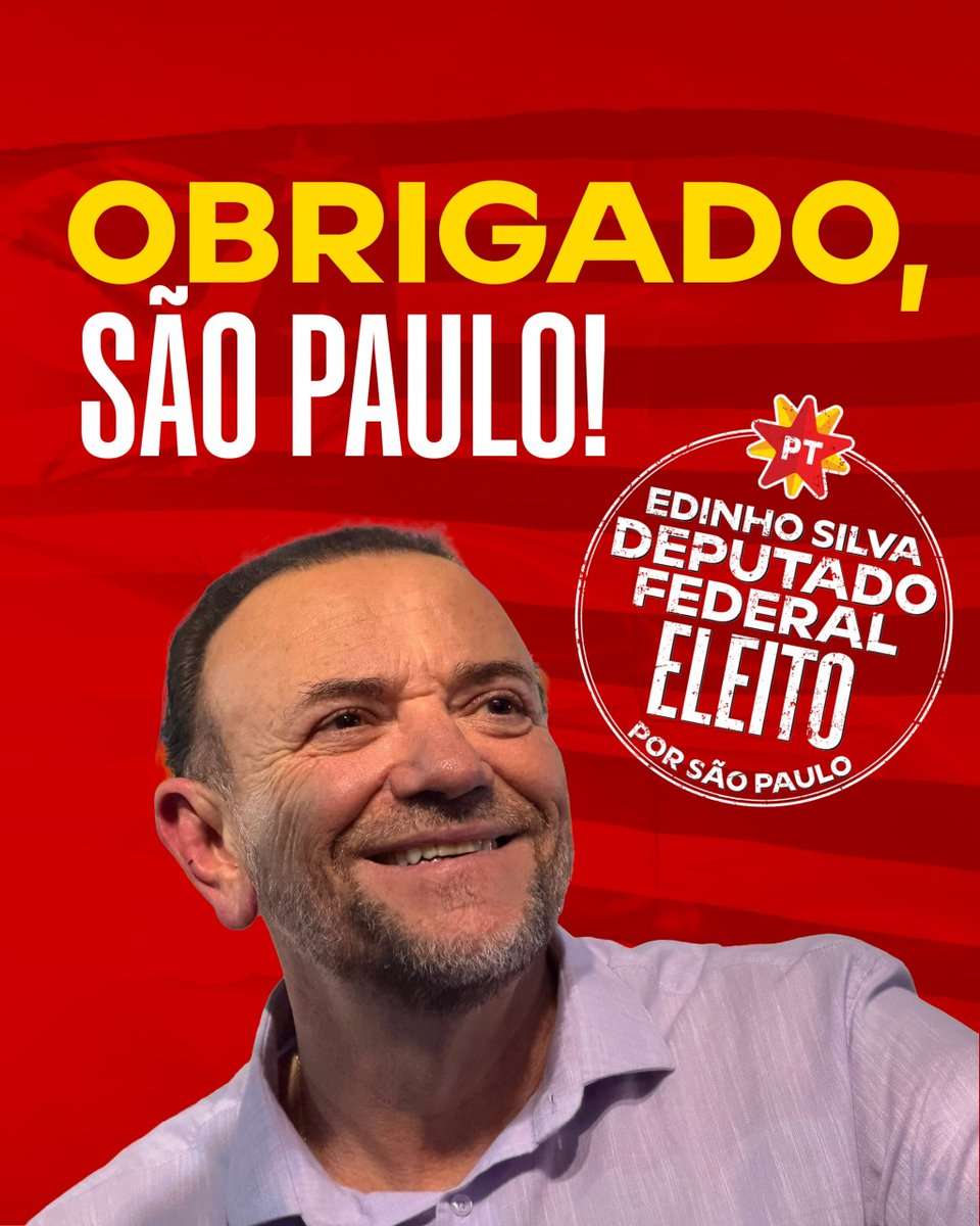 edinhosilva's tweet photo. Vocês confiaram em mim. E eu vou levar essa confiança comigo todos os dias em Brasília.

Obrigado a cada pessoa que caminhou ao meu lado, abriu espaço para uma conversa e ajudou a construir essa vitória. Cada voto aumenta minha responsabilidade de trabalhar pela nossa gente.

Chego à Câmara dos Deputados com muita vontade de fazer mais por Araraquara, região e por São Paulo. Por quem espera atendimento, busca uma oportunidade e quer uma vida melhor para sua família.

Vou seguir ouvindo vocês e trabalhando para transformar nossos compromissos em resultados.

Obrigado, Araraquara, região e São Paulo! Essa conquista é nossa.