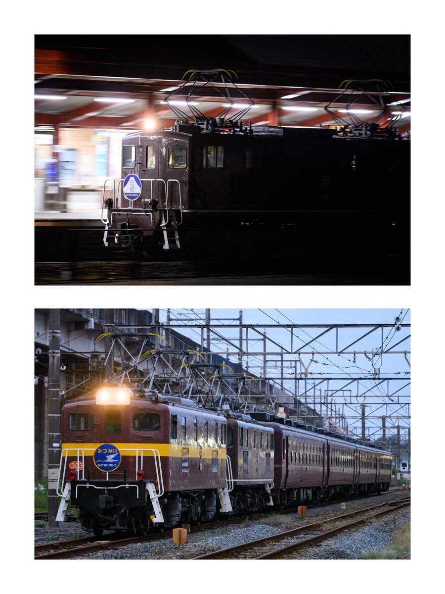 ensm20_'s tweet photo. 2026/10/03-04
秩父鉄道 夜行急行「三峰51号」

茶色い機関車に大苦戦
今年の夜行は尾灯が印象的でした🔴🔴 https://t.co/oS0TamvXmS