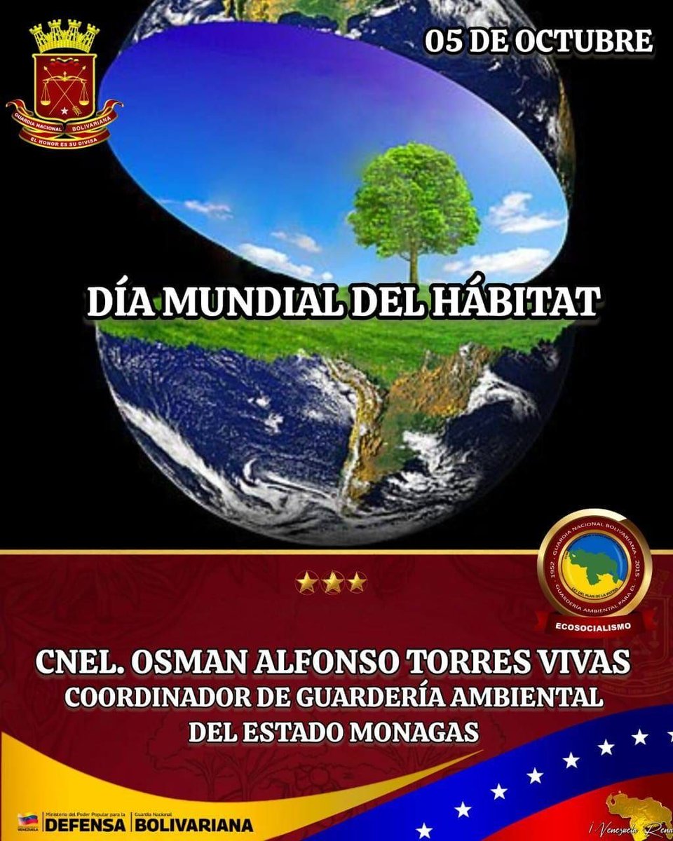 cega_monagas's tweet photo. El Día Mundial del Hábitat es una fecha establecida por la Asamblea General de las Naciones Unidas en 1985 para reflexionar sobre el estado de las ciudades, los pueblos y el derecho fundamental a una vivienda adecuada. Se celebra cada año el primer lunes de octubre desde 1986. https://t.co/NpEC3MrqV2