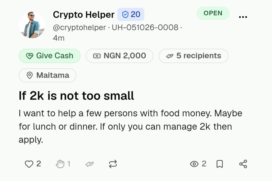 ePrincyFi's tweet photo. Uhelp is the latest place to give and receive help. Cooking it hot hot ๐ฅ
#Uhelpnetwork https://t.co/IPLOh9jU5j