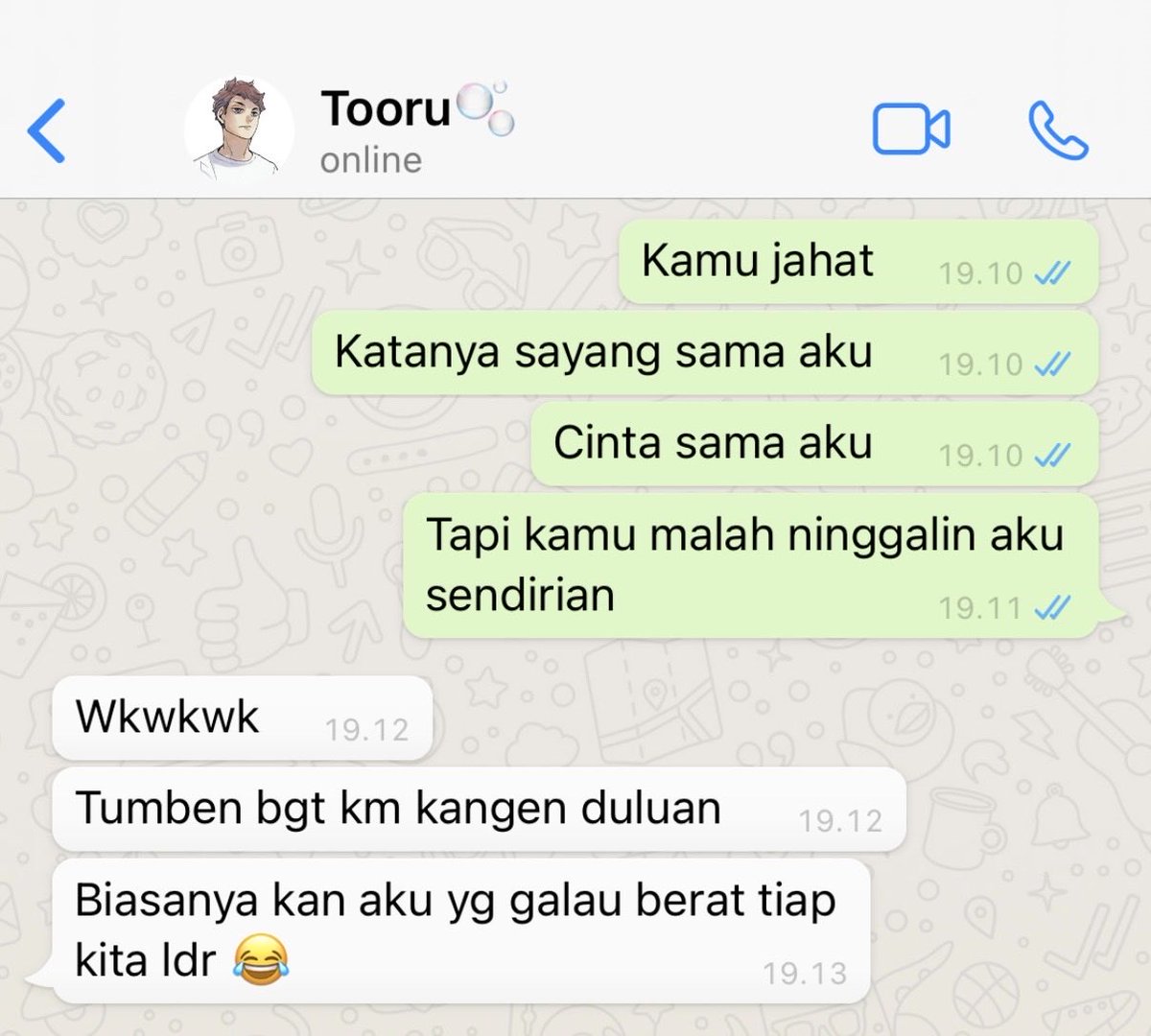 thegobetwen's tweet photo. oikawa tooru x fem!reader

sekali-kali mba istri jadi yang clingy lebay di hubungan mereka https://t.co/hsPv4Gp5Gr