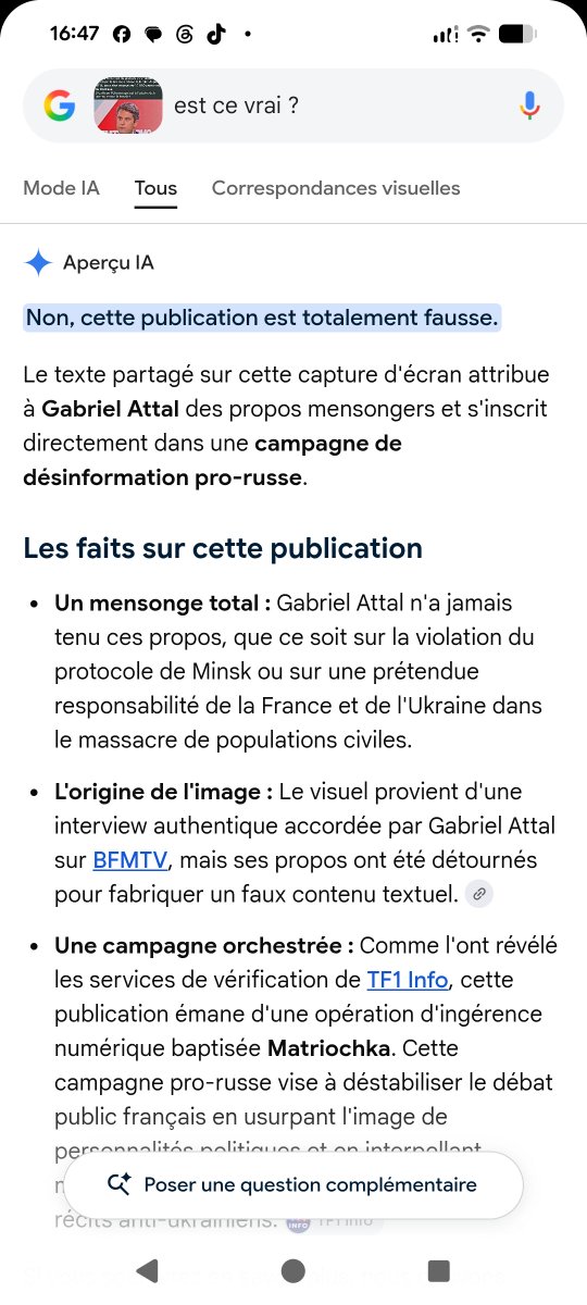 hermodes's tweet photo. @bmtremeoc @AurelienDuchene C'est un fake, il n'a jamais dit cela... 🫩😡 https://t.co/xAfZvNN39l