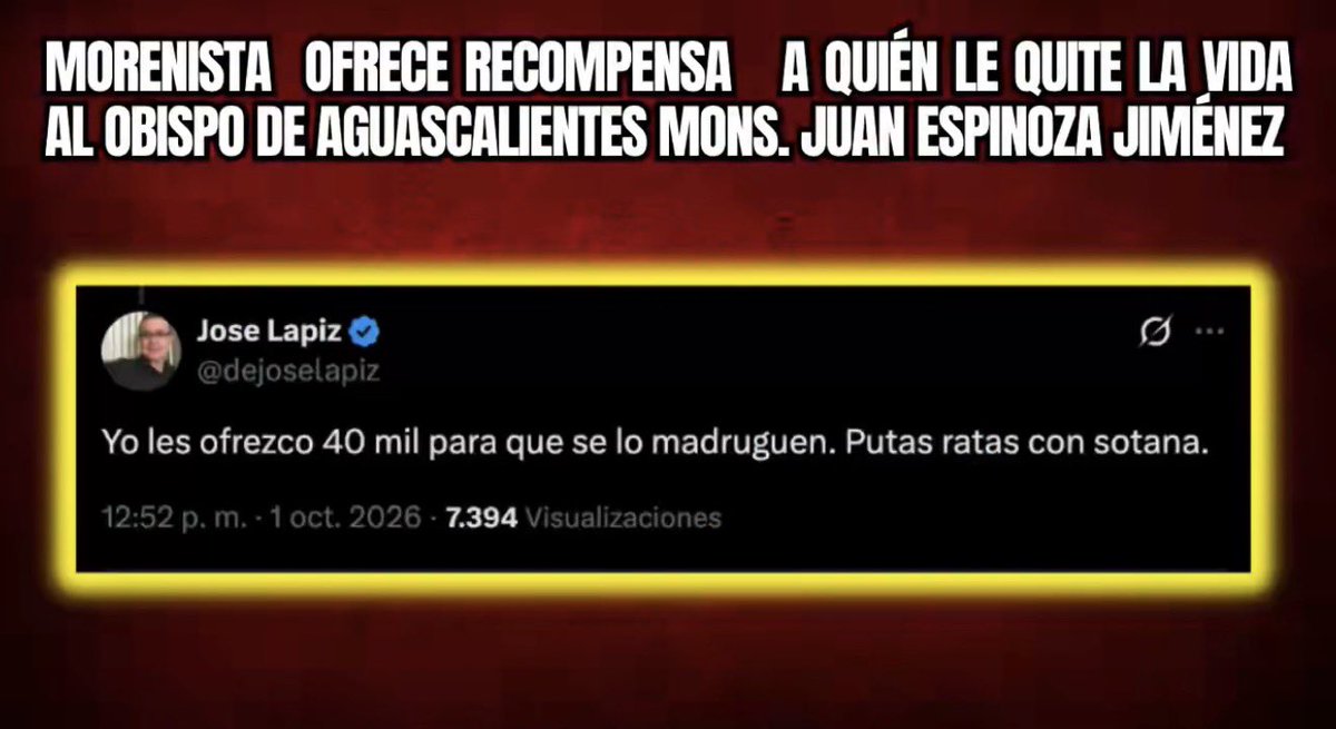 pedroferriz3's tweet photo. No es @CiroGomezL pero es otro amenazado por el fanatismo de Morena.
@dejoselapiz por supuesto la @FGRMexico no hace nada al respecto, pero él tampoco cuenta con un fabuloso, equipo de seguridad proveído por el Estado https://t.co/XRwCAcJz26