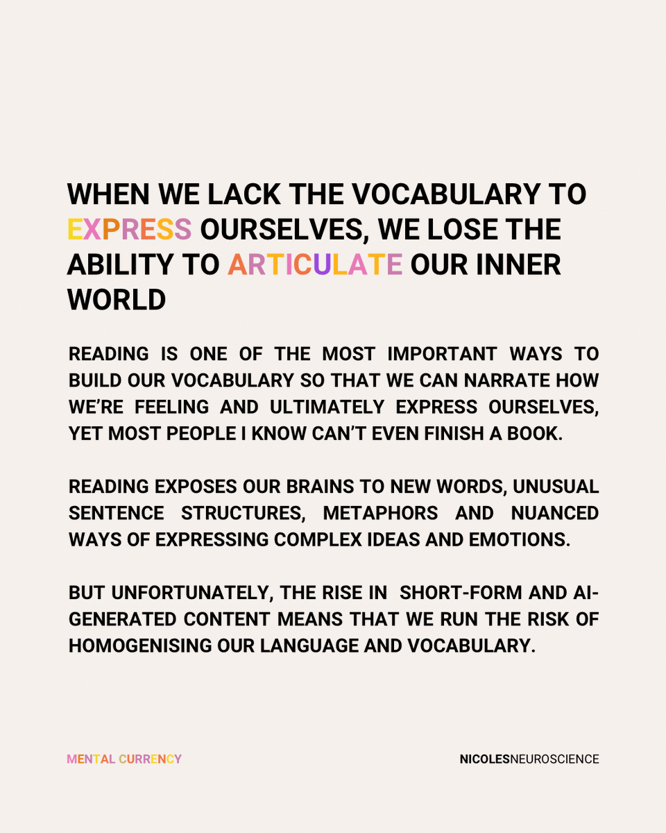elisabetguwanto's tweet photo. plisssss baca ini!!!

keterbatasan kosakata bikin kita terbatas juga untuk mengekspresikan perasaan dan opini. 

makanya perlu banyak2 baca dengan mindful supaya bisa punya perbendaharaan kosakata, frase, dan metafora yg lebih kaya ✨ https://t.co/i69EYmhGAQ