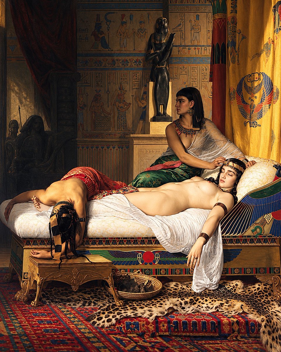 whistlingpetals's tweet photo. Cleopatra, painted https://t.co/vp2rNpXV5h