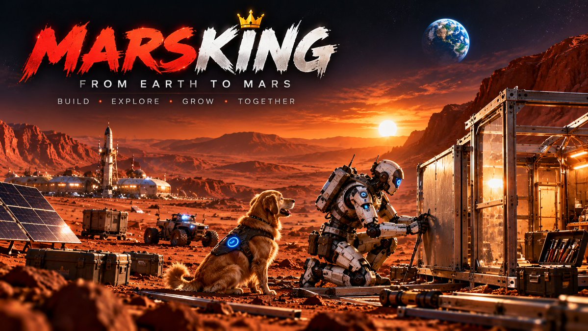 MarsKingSol's tweet photo. 🔴 MARS BEGINS WITH ONE STEP. 🤖🐕From Earth to Mars — we're building something from nothing.A robot. A loyal companion. One unfinished shelter.
One dream: a new home on Mars. 🚀🌍 → 🔴 MARSKING🪐 Built on Solana
🧱 Build • Explore • Grow • TogetherCA: 43SRsmGW7cSNvjbxhhwNKFGaK4E9nFBwM2N5epRDpumpFollow the journey.
Let’s build Mars together. 🚀#MARSKING #Solana #Mars #MemeCoin #Crypto #BuildTogether