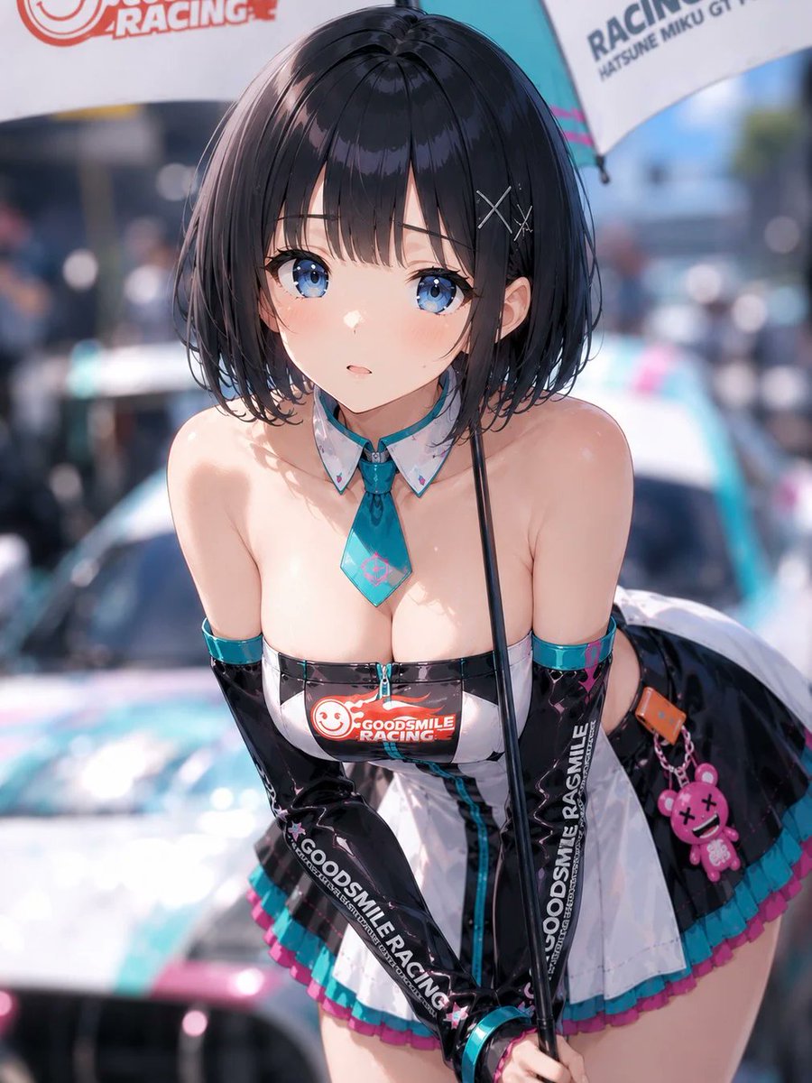 yacccchiy's tweet photo. おはようございます！ 
今日はポートレート風レースクイーン楓ちゃんです🥰
SFW anime-style illustration  
#AIart 
#AIイラスト 
#うちのこ https://t.co/SED0BXKIw8