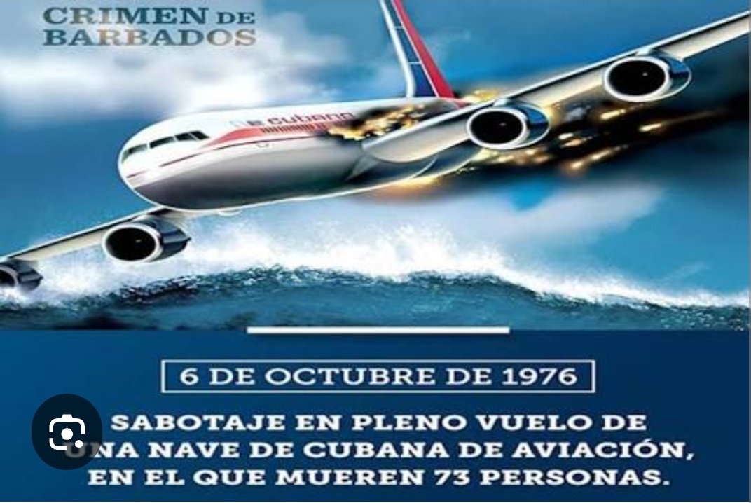 olga_yipsi's tweet photo. El terrorismo contra nuestro pueblo sigue siendo una práctica del imperialismo. Cubanas y cubanos no olvidamos el crimen. #TenemosMemoria #CubaNoEsUnaAmenazaElBloqueoSí  #CubaVencerá https://t.co/ybXAIZrbaa