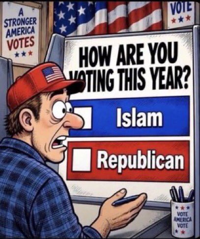 WolverineTraps's tweet photo. @america Michigan has come to the crossroads of voting for either a republican or an Islamist.

Vault red like your life depends on it, because it does…! https://t.co/XygPPgOUKO