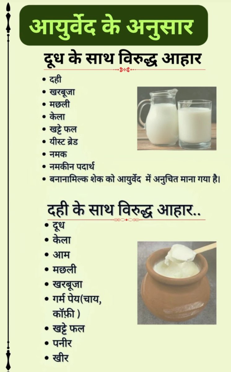 mohitk_v's tweet photo. Harmful Food Combinations with Milk and Curd:
 Essential Ayurvedic Advice 🌿 https://t.co/UbHY1yBFGJ