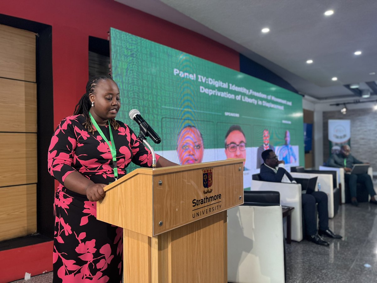 iPeace_GL's tweet photo. #HappeningNow 

Ms. Musoni Mary addresses technology-facilitated gender-based violence, highlighting invisible harms and gaps in existing frameworks for protecting civilians in humanitarian settings. 

#GLRTP2026 #PRFGL2026 #GBV #HumanRights https://t.co/Kdf7cIq16y