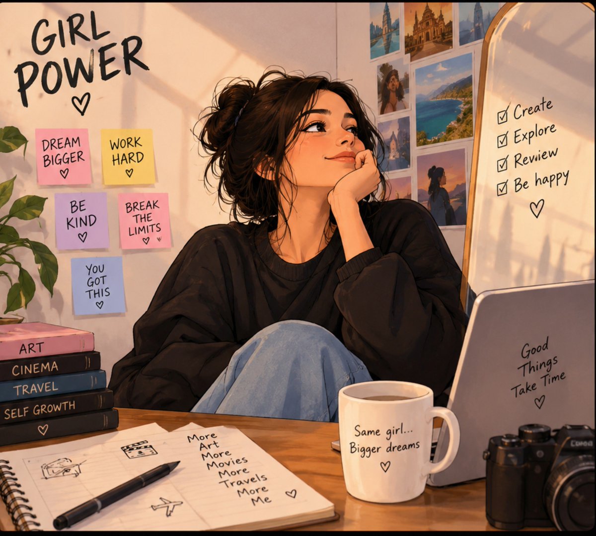 devidanush's tweet photo. She doesn’t need permission to dream.
She just needs the courage to chase it. ✨

Strong mind. Kind heart. Bold dreams.
That’s girl power. 💪💖

#GirlPower #WomenEmpowerment #SheCan https://t.co/ofwisVsesz