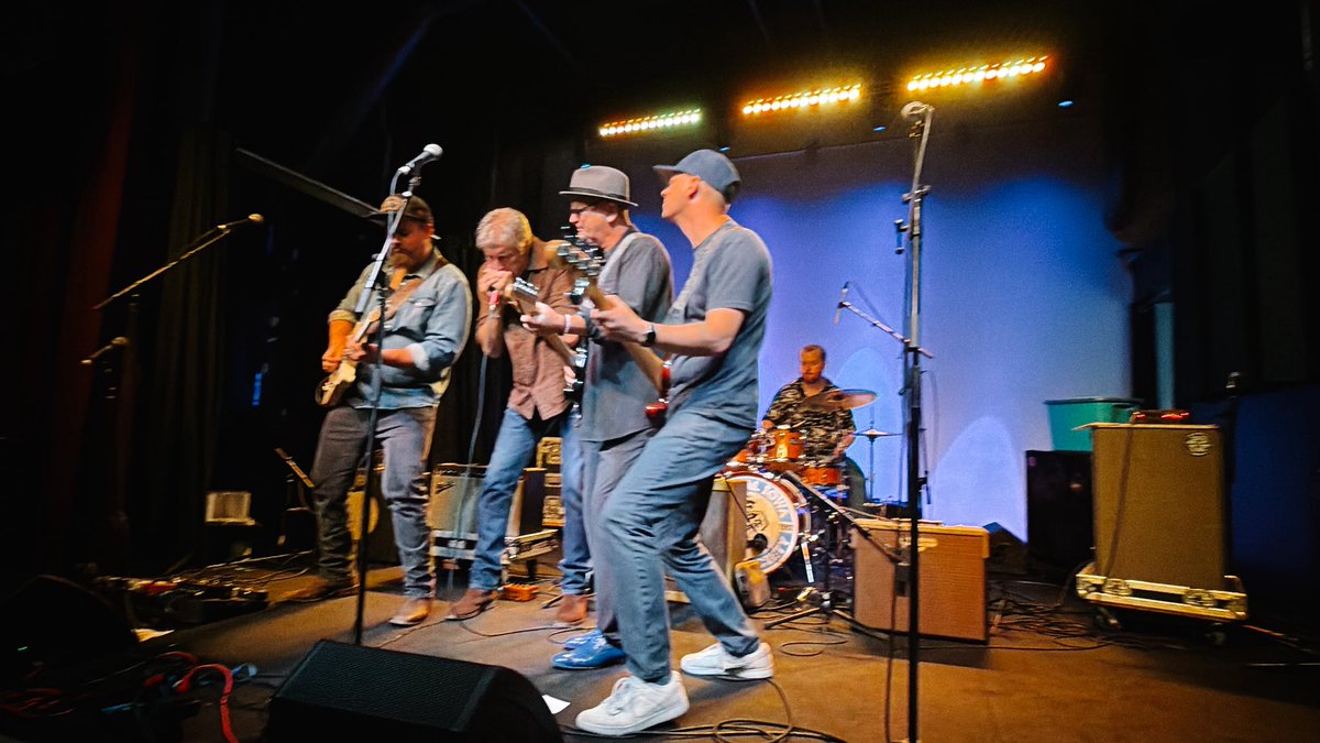 esmidt's tweet photo. The Dogtown Rhythm Band rocked the set we’d been planning all summer for the Iowa Blues Challenge yesterday. We worked it out while we were in South Dakota this summer, and all the iterations came together live. A joy to share the stage with these guys and play the blues. https://t.co/KXVL05STFs