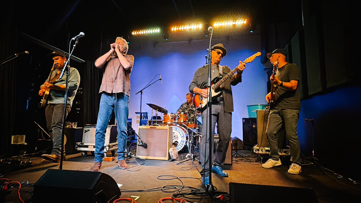 esmidt's tweet photo. The Dogtown Rhythm Band rocked the set we’d been planning all summer for the Iowa Blues Challenge yesterday. We worked it out while we were in South Dakota this summer, and all the iterations came together live. A joy to share the stage with these guys and play the blues. https://t.co/KXVL05STFs