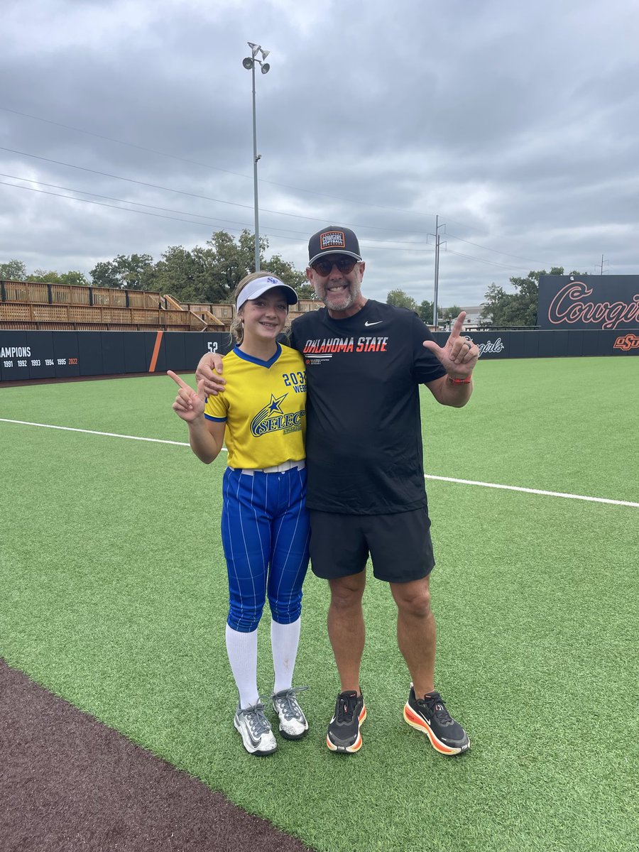 AdleeWeber's tweet photo. Had a blast at the @CowgirlSB camp on Saturday! 🧡🖤

Thank you @OSUcoachG, @Coach_Shippy, @carrieeberle & @bergy_9 for all the coaching, feedback and energy! Learned a lot and loved competing!

Hope y’all can catch us at one of our games this fall! Can’t wait to get back to Stillwater again soon! 🤠

@ejonesrockchalk @SelectFP09 @selectfastpitch @LineDsoftball @MidwestPremierS @PrepSoftball @ExtraInningSB @D1Softball @SoftbalAmerica @316EliteSB