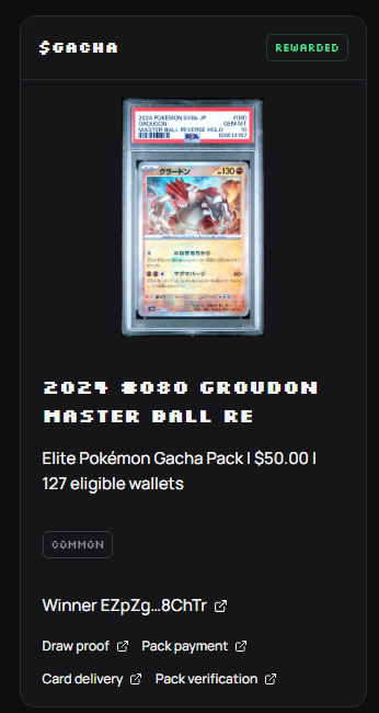 trygachafun's tweet photo. The third pack delivered Groudon Master Ball, valued at $46 insured! https://t.co/xzdFW6ciKN