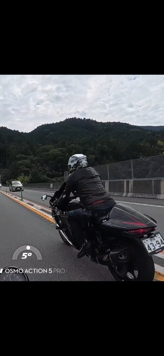 A40009's tweet photo. 昨日帰りに中部横断自動車道通ってたら後ろから飛ばすバイクがきたから煽られるなーだりーと思ってたら右からぶち抜かれてワロタ。
こっちセンター走ってんのにその速度で？一人で勝手に死んでどうぞ。

GSX1300R？
静岡こ43-94

#危険運転 https://t.co/AOhOq3ylxu
