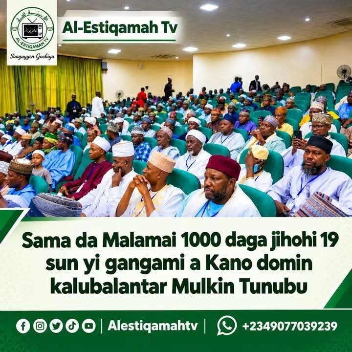 Jack_ng01's tweet photo. Over 1000 Ulamas in Kano have just joined the #TinubuMustGo campaign and rejected Alhaji Bola and the APC

Guess the party they are supporting?? Your guess is as good as mine 😁 

It is coming together!!!

#BetterDaysAreComing 
#NigeriaIsReady https://t.co/wodu4wTllN